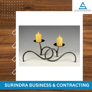 Venta al por Mayor de Portavelas de Hierro y Acero Hechos a Mano con Acabado Antiguo de Alta Calidad y Diseño Único para Decoración del Hogar - Product Image 2