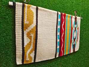 Western Show Horse Saddle Blanket Diseño de Nueva Zelanda Manta de sillín de lana hecha a mano Top Wool Saddle Pad Size - Product Image 6