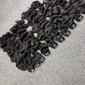 100% cheveux humains vierges bruts vague vietnamienne naturelle perruque de Base de dentelle sans colle longue longueur 30 pouces numéro de modèle perruque sans colle HD - Product Image 5