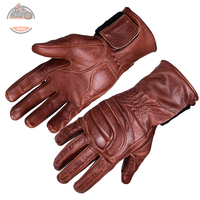 Dernier modèle Design Gants de moto personnalisés en cuir ciré à bas prix Gants de moto de course en cuir ciré à écran tactile