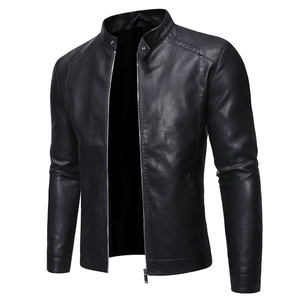 2025 chaquetas de cuero de motociclista de piel de oveja auténtica para hombre de alta calidad personalizadas, chaqueta de invierno de cuero puro - Product Image 1
