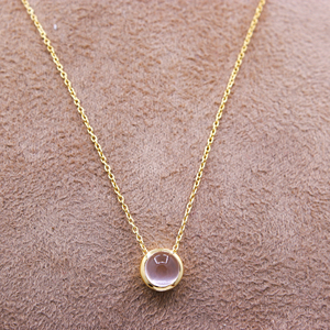 สร้อยคอเงินสเตอริง925พร้อมตัวรักรักษากุหลาบอัญมณีชุดฝาชุบทองสไตล์อินเทรนด์สำหรับของขวัญแต่งงาน - Product Image 1