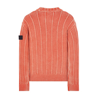 Pull en maille côtelée à col rond, coupe ample, vintage, délavé à l'acide, pour homme, avec logo personnalisé, manches longues, tendance hiver