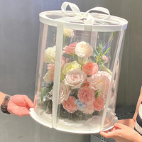 Boîte à Gâteau Ronde Transparente Haute en Gros pour Emballage Cadeau Mariage et Fête