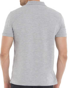 Camisas Polo de cuello de punto ajustadas al por mayor disponibles en tallas personalizadas con camisetas polo de calidad OEM de algodón a juego - Product Image 4