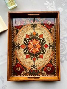 Bandeja de Servicio de Madera MDF con Recubrimiento de Esmalte, Diseño para Hoteles y Restaurantes, Utensilios de Cocina, Bandeja de Mesa de Alta Calidad - Product Image 1