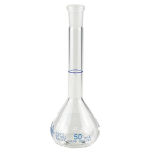 Matraz de medición, certificado de conformidad, Boro 3.3, con unión estándar, sin tapón - Product Image 1