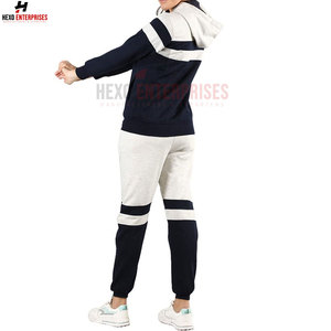 ชุดวอร์มผู้หญิงไซส์ใหญ่ทรงเข้ารูปพิมพ์โลโก้ได้ตามต้องการ ผ้าฝ้าย 100% ระบายอากาศได้ดี เป็นมิตรกับสิ่งแวดล้อม เหมาะสำหรับการฝึกซ้อมและสวมใส่ลำลอง - Product Image 2