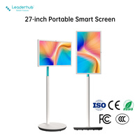 Pantalla Inteligente LED Full HD de 27 Pulgadas en Oferta - Televisor Portátil para Entretenimiento en el Hogar y Trabajo de Oficina