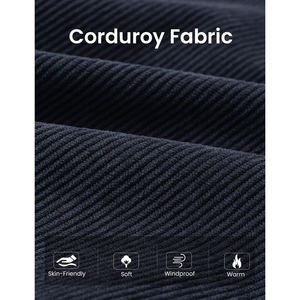 Veste pour hommes Style col montant Streetwear Baseball manteau automne hiver Slim Fit hommes Bomber broderie velours côtelé tissu veste - Product Image 4