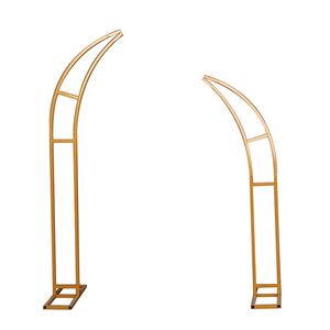Factory Price 2 Pieces Horn <b>Arch</b> Backdrop Stand <b>for</b> Flower Balloon Wedding <b>Decoration</b> aluminumcarton - Product Image 2