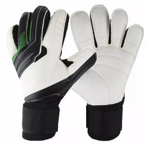 Gants de gardien de but de football à manchette complète en maille noire tissée sur mesure de haute qualité - Product Image 4