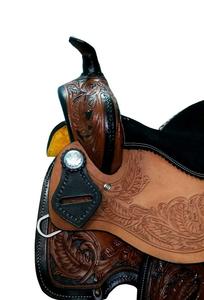 Juego de tachuelas de cuero genuino de primera calidad, monturas de carreras occidentales e inglesas para montar a caballo - Product Image 4