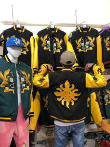 Chaqueta Varsity a Cuadros de Invierno Personalizada para Hombre, Talla Grande, con Ribete de Piel de Oveja, Material de Lana/Poliéster, para Uso en Exteriores - Product Image 5