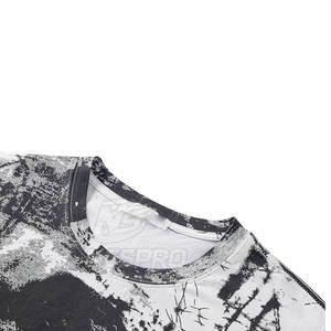 Meilleur prix bas quantité minimale de commande hommes solide tricoté 100% coton à manches courtes écologique respirant t-shirts imprimés - Product Image 6