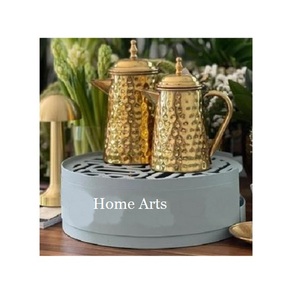 Maravilloso diseño hierro Dallah calentador mejor calidad forma redonda tetera calentador para el hogar Cocina uso - Product Image 1