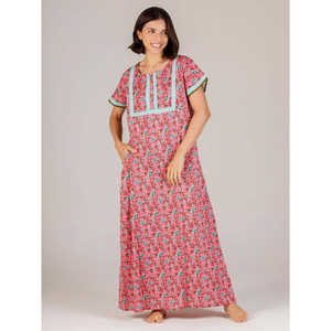 Camisón Largo Evolve para Mujer, Súper Suave, 100% Algodón, Estampado, Ropa de Dormir para Damas, Diseño Súper Cómodo, Suministrado por ODM - Product Image 1