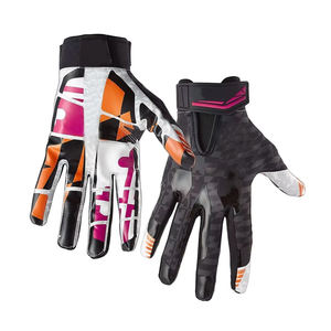 Gants de football américain les plus vendus en gros – Paume adhérente, cuir respirant, néoprène imperméable, séchage rapide – Gants de receveur - Product Image 3
