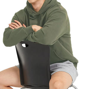 เสื้อฮู้ดดี้ทรงหลวมแบบครอป ผ้าคอตตอน 100% หนานุ่ม พิมพ์โลโก้ตามสั่ง ทรงไหล่ตก - Product Image 2