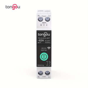 Interruptor de Circuito Inteligente WiFi Tuya MCB, 1 Unidad, 1-63A, Protección Contra Sobrecorriente y Bajo Voltaje, Control Remoto Inalámbrico, Opciones 1P y 2P - Product Image 1