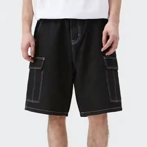 Nouveau 2025 vente en gros mode été Streetwear Hip Hop Baggy Jean Shorts coton hommes Shorts 5 pouces Denim Cargo Shorts pour hommes - Product Image 2