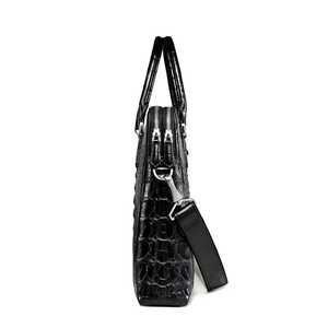 Vente chaude Rétro Simple Mode Hommes Porte-Documents En Cuir Véritable Écologique D'affaires Ordinateur Portable Sac Fermeture Éclair Personnalisé OEM Options - Product Image 3