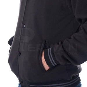 Veste de style de rue d'hiver pour hommes de la meilleure qualité Letterman Design avec col montant à séchage rapide Nouvelle version - Product Image 5