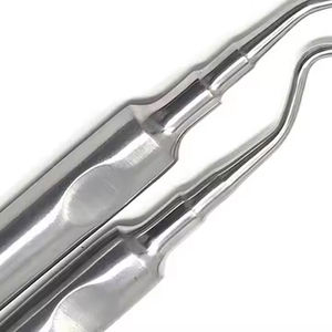 Elevadores de extracción dental manuales con punta curva de 4mm Instrumentos quirúrgicos de luxación de raíz reutilizables hechos de acero y plástico - Product Image 4