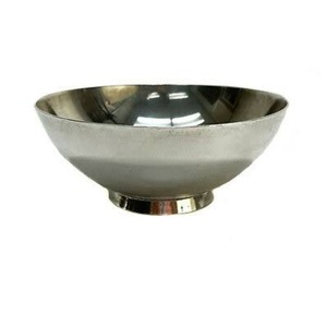 Utilisation de service de traiteur finition antique métal forme ronde fruits et salade bol de service conteneur finition brillante écologique - Product Image 1