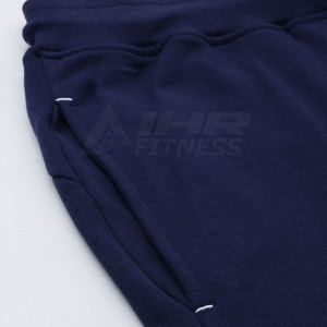 Short de style urbain pour hommes, personnalisé, grande taille, coupe ample, taille élastique, motif solide, en toile, pour usage décontracté, vente en gros - Product Image 5