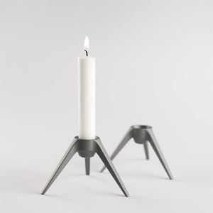 Soporte de vela de Pilar espiral de hierro - Product Image 3