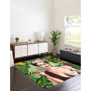 Alfombra Frida Kahlo: Alfombra Antideslizante Impresa en 3D, Alfombra Delgada No Tejida - Product Image 4