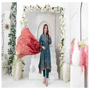 Última colección tradicional viscosa Salwar Kameez indio paquistaní Casual Wear vestidos mujeres fiesta ocasión tasas de descuento - Product Image 6