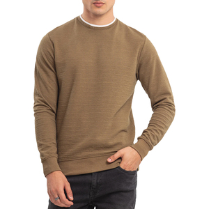 Personalizado en blanco de algodón pulóver sudaderas cuello redondo OEM hombres sudaderas con capucha al por mayor de algodón grueso pesado sudaderas - Product Image 1