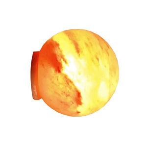 Natural Himalayan Pink Salt Sphere Lamp Hand Carved Crystal Rock Salt Ball Night <b>Light</b> for Bedroom Decor - Product Image 3