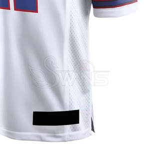 Camiseta de Fútbol Americano Transpirable de Manga Corta para Hombre, con Logotipo Personalizado, MOQ Bajo, Impresión por Sublimación - Product Image 5