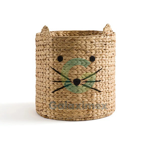 Children's Wicker <b>Storage</b> Basket Kid's Laundry <b>Hamper</b> for Bathroom & Back to School Collection for wholesale - Product Image 1