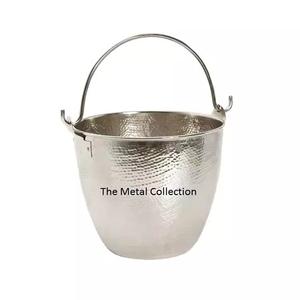 ถังน้ำแข็งมีสไตล์สำหรับใส่เครื่องดื่ม,ที่ใส่ไวน์พกพาได้สำหรับห้องครัวบ้านโรงแรมถังบาร์ร้านอาหารถังสีเงินสำหรับใส่เครื่องดื่ม - Product Image 2