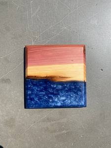 Posavasos estéticos de resina y piedra con diseños artísticos integrados Juego de posavasos perfecto para mesas de café, hogares, oficinas, - Product Image 5