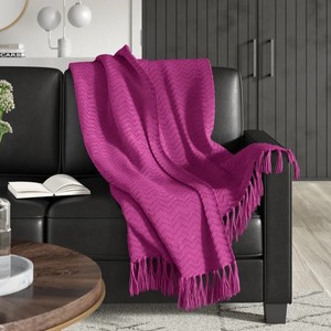 ผ้าคลุมผ้าฝ้ายปักลายสำหรับตกแต่งบ้านที่สง่างาม - Product Image 1