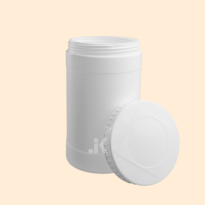 Fabricante vietnamita, venta al por mayor, tarro redondo de HDPE de 1200ml con tapa de rosca, plástico blanco, buena calidad, OEM/ODM, mejor precio M0298 - Product Image 1