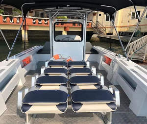 Embarcación de Aluminio para Transporte de Carga, 7.9m*2.45m, Consola Central, Remolcable, con Rampa de Carga - Product Image 4