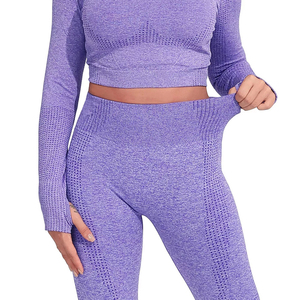 Nouveau design 2025 – Legging de yoga pour femme en Spandex/Nylon, taille en V, anti-transpiration, confortable, service OEM - Product Image 3