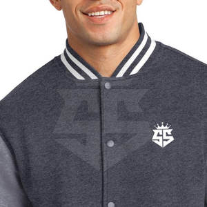 Nouvelle Veste de Baseball Sportive Unie pour Homme avec Col Montant et Logo Frontal – Écologique, Respirante, Style Hiver Urbain - Product Image 6