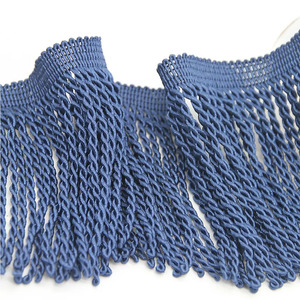 Frange de lingot torsadée du fabricant professionnel OEM meilleur prix pour Textiles de maison rideaux décoratifs vêtements glands - Product Image 1