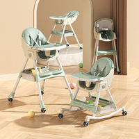 Vente en gros de chaise d'alimentation pour bébé chaise haute de repas pour bébé 4 en 1 chaise haute multifonctionnelle pour bébé