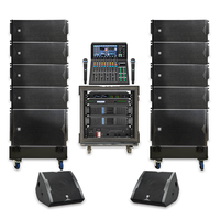 Haut-parleur Line Array Passif Double 10 Pouces Mono LS3 (8+2+2) Série LA 700W/500W Boîtier en Bois Rectangulaire XLR/Speakon Garantie 3 Ans