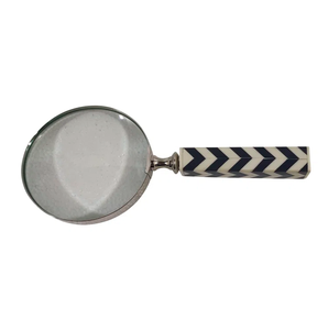 Lujosa lupa para mesa de estudio en casa libro decorativo lectura mapa guía diseño náutico lupa coleccionable vidrio - Product Image 4