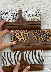 Hecho a mano Animal de piel carteras de cuero de las mujeres con estilo de cuero embrague tarjeta titular de la cartera - Product Image 5