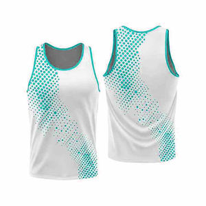 Débardeurs pour hommes en coton/spandex respirant à logo personnalisé, sans manches, pour la salle de sport, la course à pied, l'entraînement, séchage rapide - Product Image 6